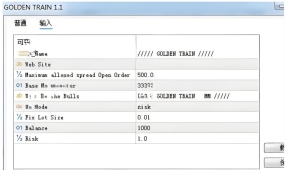 [1420+]趋势跟踪策略的透明化需求,GOLDEN TRAIN EA参数分析启示录